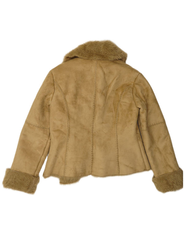 Женская куртка Benetton из шерпы IT 46, большая, зеленая, полиэстер