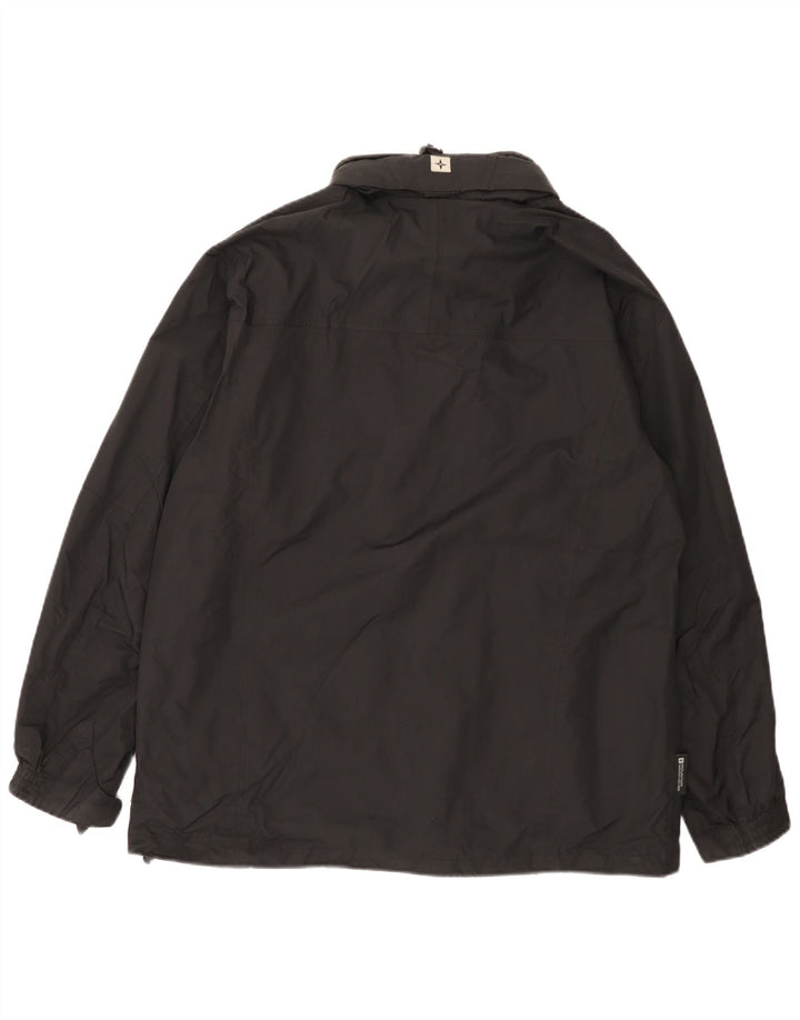 Мужская дождевик с капюшоном Mountain Warehouse UK 38, средний черный нейлон