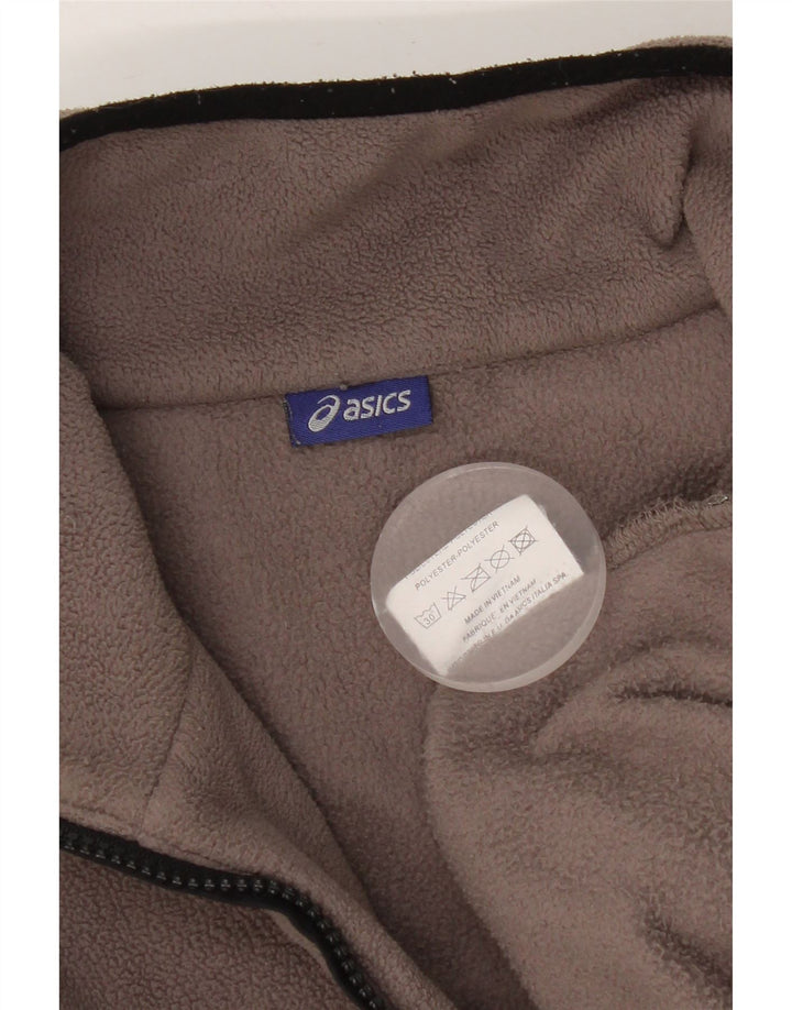 Мужской флисовый джемпер Asics среднего коричневого цвета из полиэстера