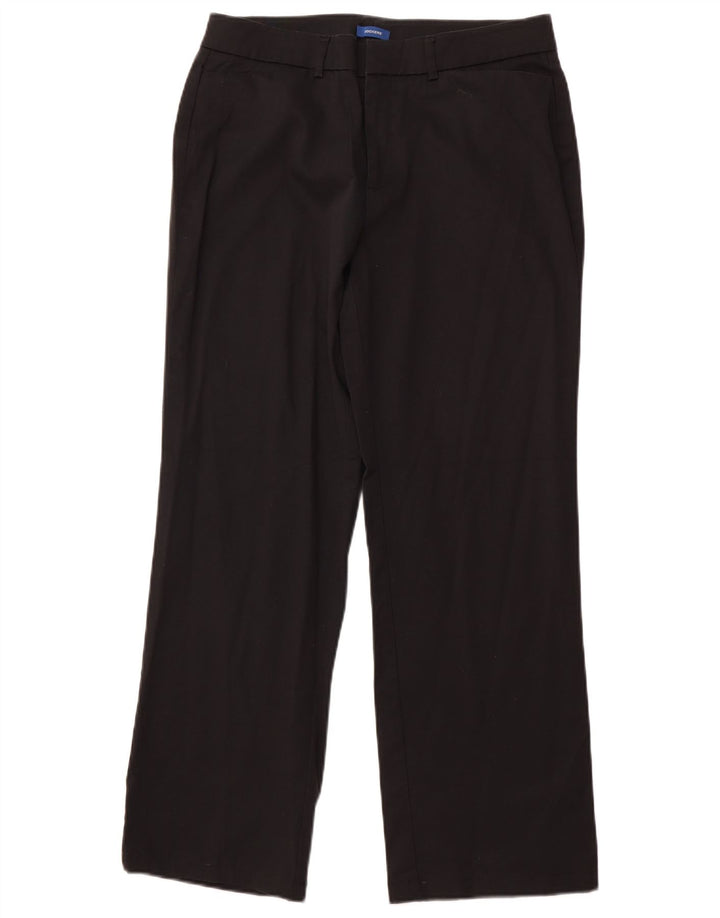 Женские прямые повседневные брюки DOCKERS, размер США 12, большие W32 L29, черный хлопок