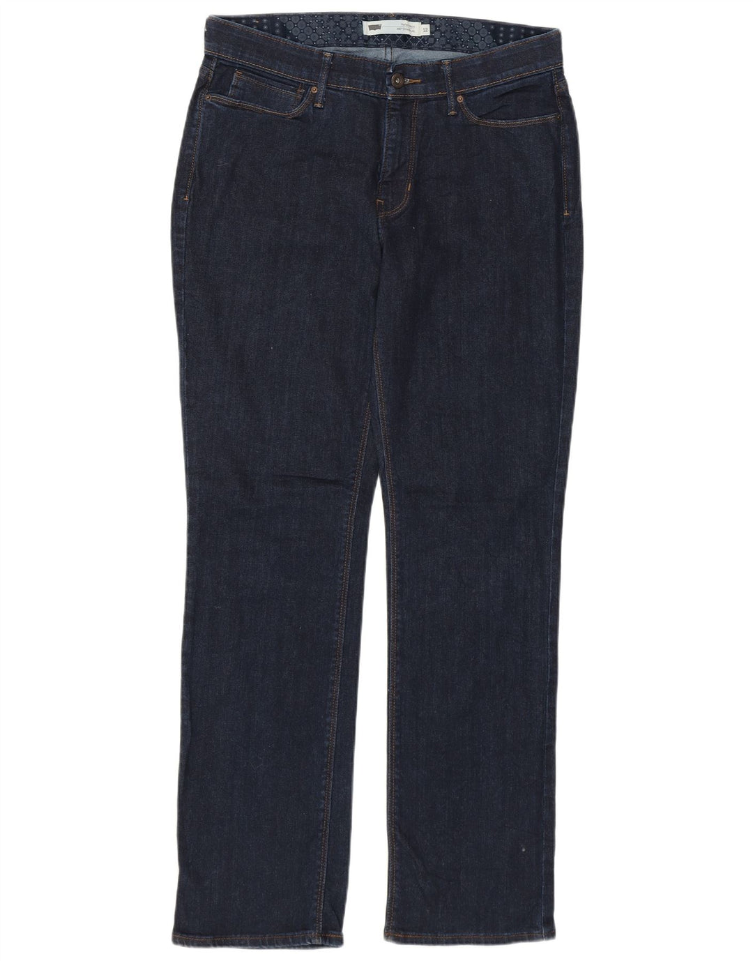 Женские прямые джинсы LEVI'S 525 США 12, большие размеры W31 L32, темно-синий хлопок