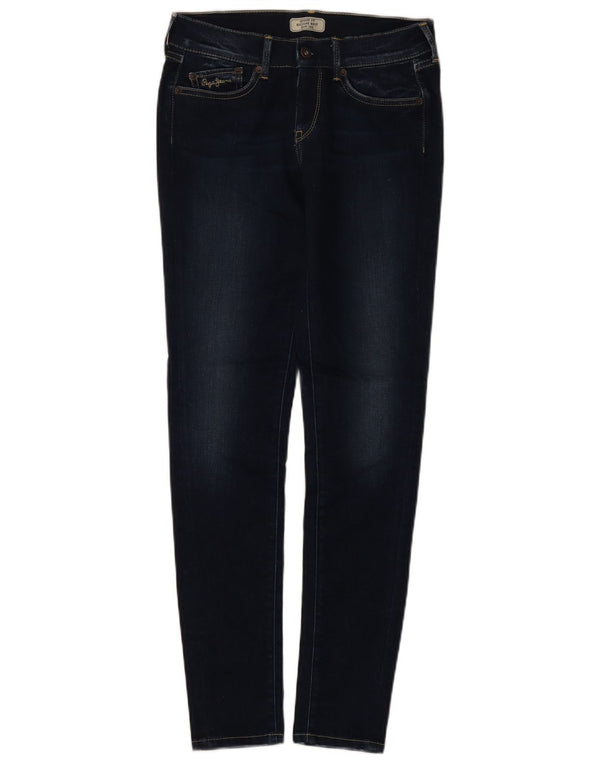PEPE Jeans Womens Slim Regular Skinny W27 L30 Темно-синий хлопок