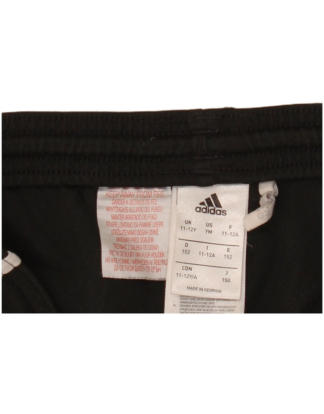 Спортивные шорты Adidas Climalite для мальчиков 11-12 лет, черный полиэстер