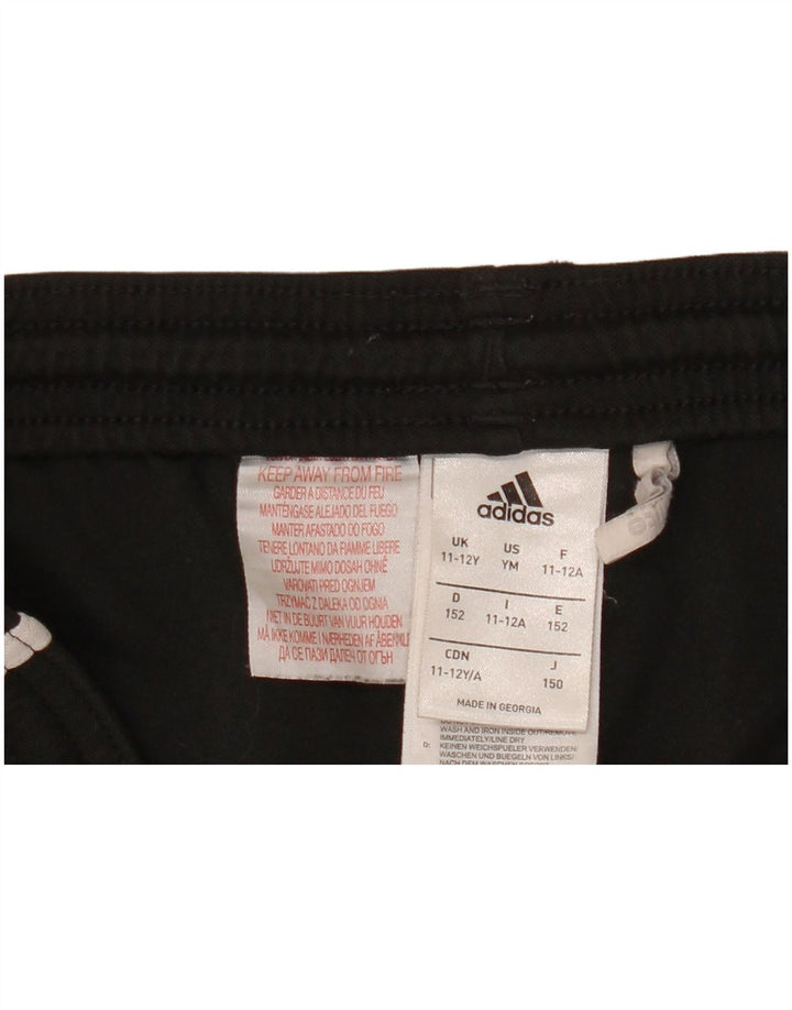 Спортивные шорты Adidas Climalite для мальчиков 11-12 лет, черный полиэстер