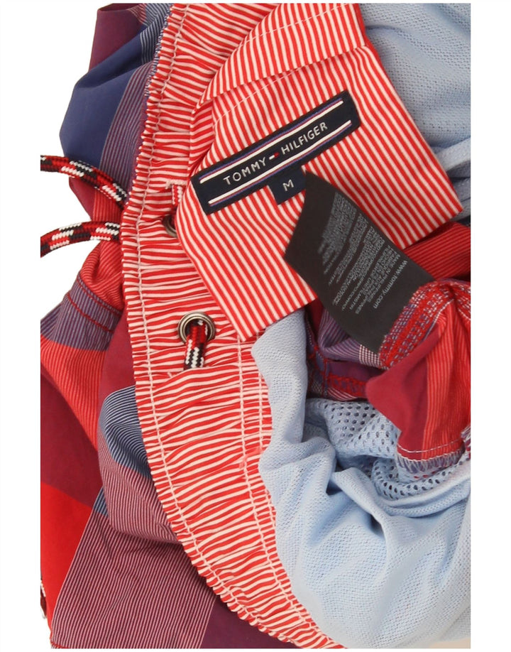 Мужские шорты для плавания Tommy Hilfiger, нейлон, средний красный в клетку