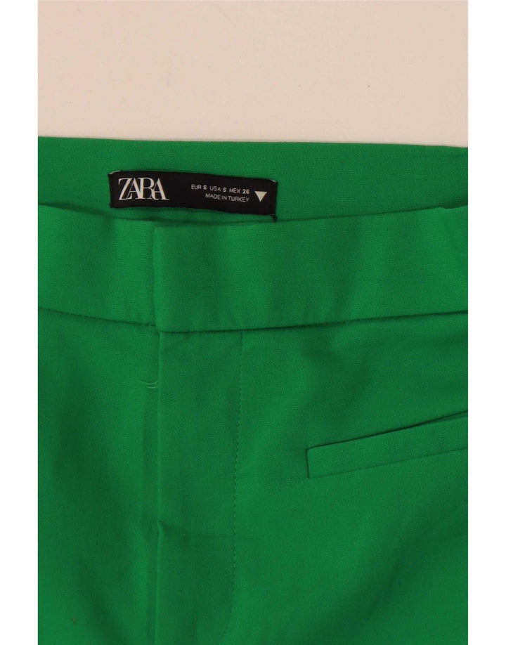Женские капри Zara, маленькие W26 L22, зеленые