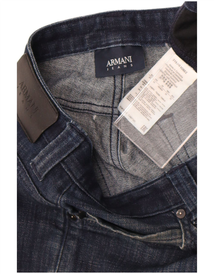 Мужские прямые джинсы Armani W33 L29 синие, хлопок