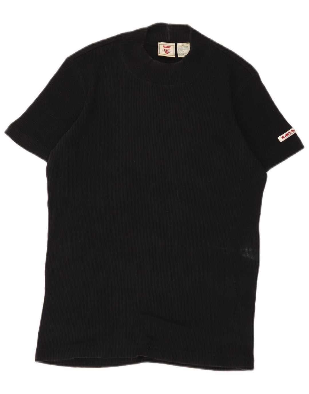 Женская футболка Levi's Top UK 12, средний черный хлопок