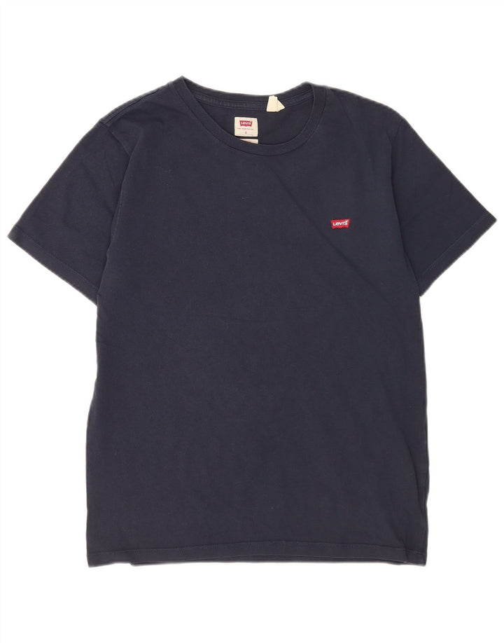 Мужская стандартная футболка Levi's, маленький размер, темно-синий, хлопок