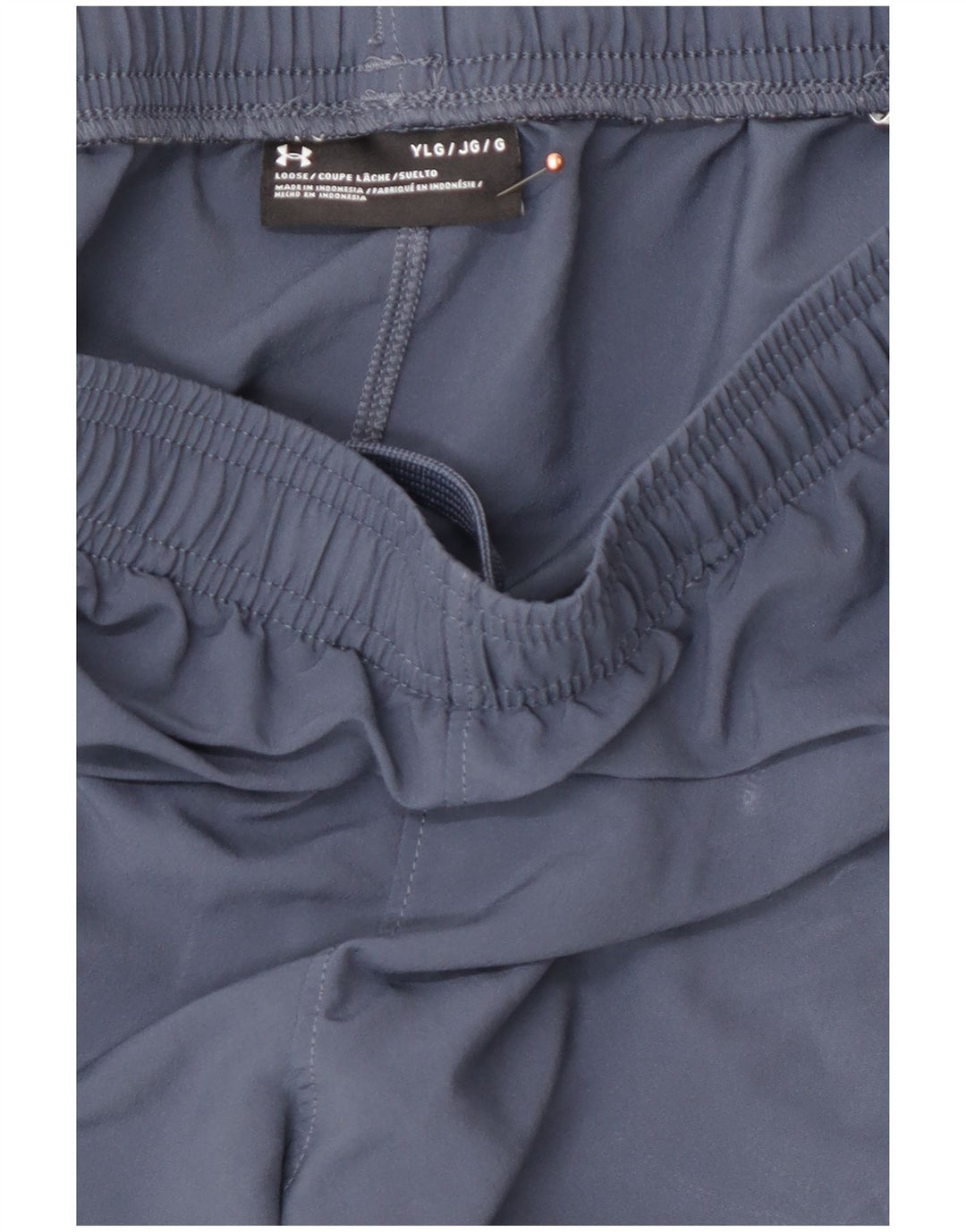 Спортивные шорты с рисунком для мальчиков UNDER ARMOR, 11–12 лет, большие синие, полиэстер