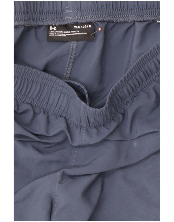 Спортивные шорты с рисунком для мальчиков UNDER ARMOR, 11–12 лет, большие синие, полиэстер