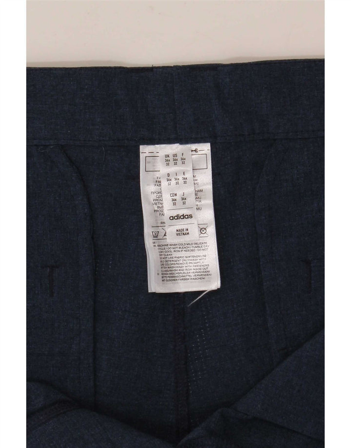 Мужские прямые брюки-чиносы Adidas W36 L28 темно-синие из полиэстера