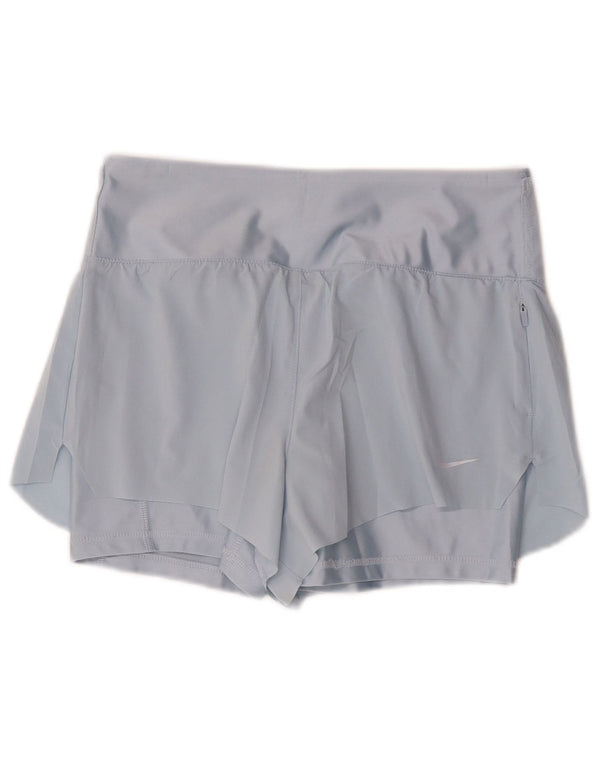 Женские спортивные шорты Nike Dri Fit UK 10, маленькие синие, полиэстер