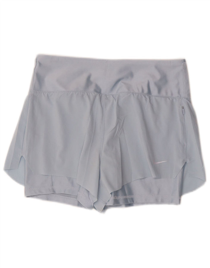 Женские спортивные шорты Nike Dri Fit UK 10, маленькие синие, полиэстер