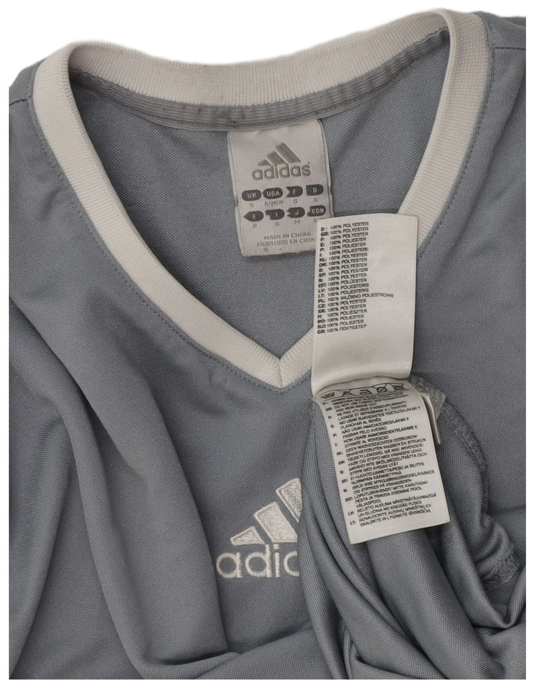 Мужская футболка Adidas Climalite, маленький серый полиэстер