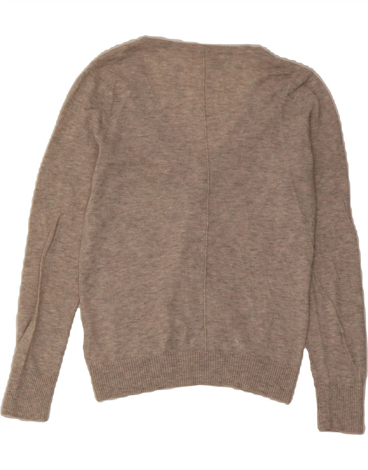 FAT FACE Womens Cardigan Sweater UK 10 Small  Beige Wool Vintage Fat Face and Second-Hand Fat Face from Messina Hembry 