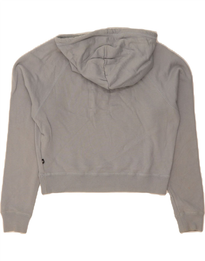 CONVERSE Womens Crop Hoodie Jumper UK 14 Medium Grey Cotton Vintage Converse and Second-Hand Converse from Messina Hembry 