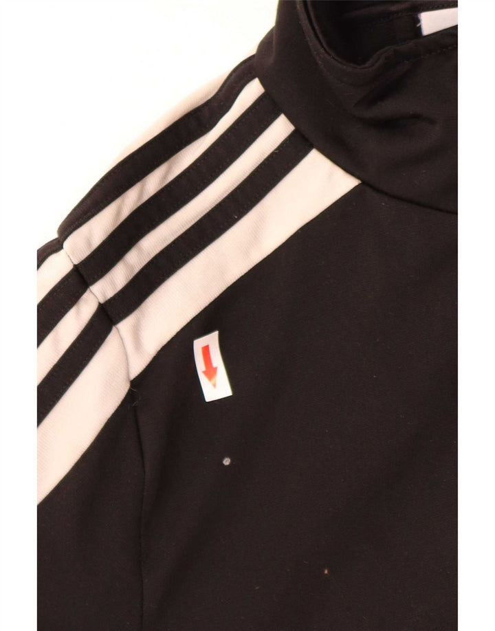 Женский спортивный костюм Adidas Top Jacket UK 14, средний черный, полиэстер с цветными блоками