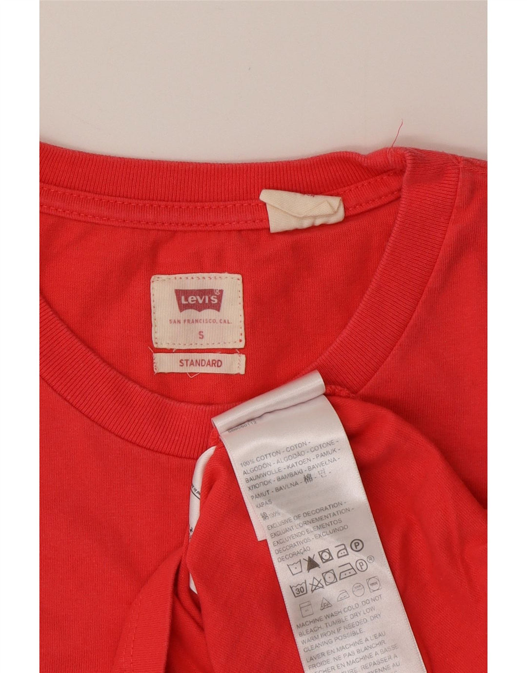 Мужская футболка LEVI'S Standard, маленький красный хлопок