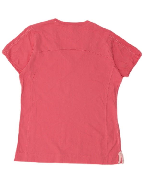 Champion Womens Easy Fit T-Shirt Top UK 14 Medium Pink Cotton