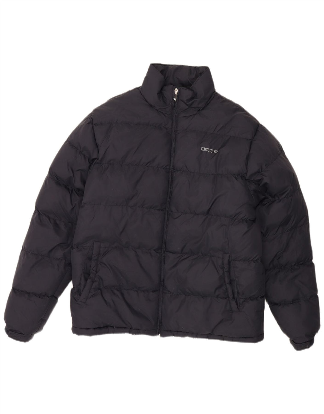 Мужская стеганая куртка KAPPA UK 40, темно-синяя, полиэстер, большая