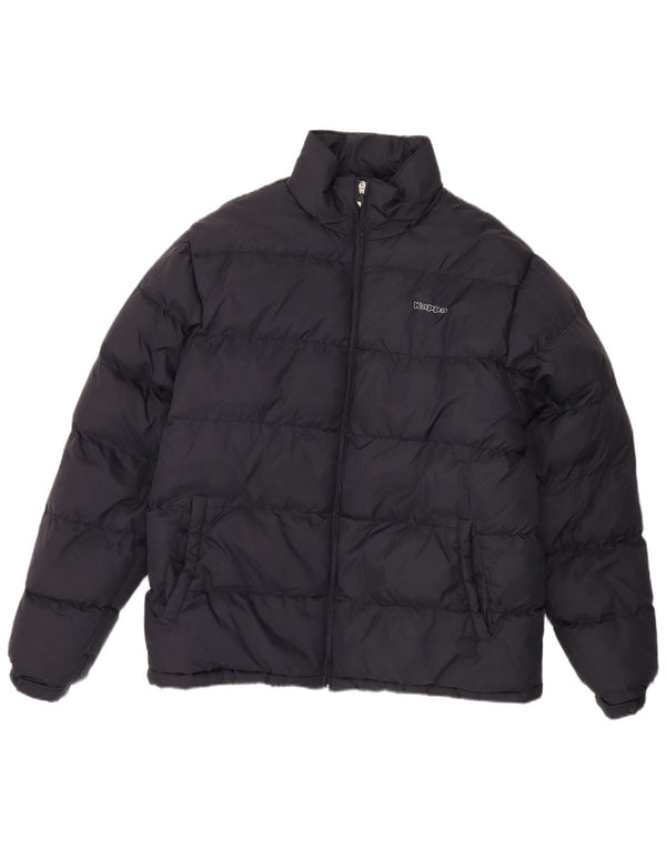 Мужская стеганая куртка KAPPA UK 40, темно-синяя, полиэстер, большая