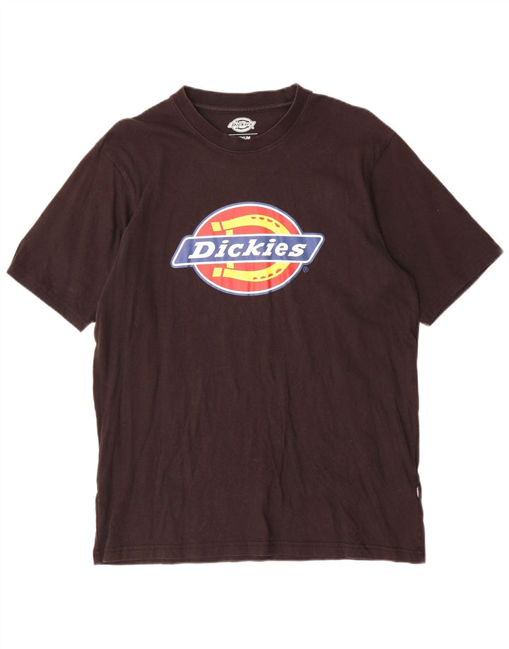 Мужская футболка с рисунком Dickies, средний черный хлопковый топ
