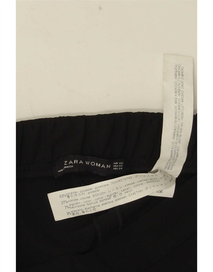 Женские укороченные брюки Zara Bootcut XS W24 L24, черный полиэстер