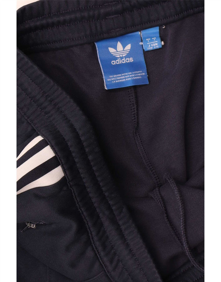 Мужские спортивные брюки Adidas, большие темно-синие, полиэстер