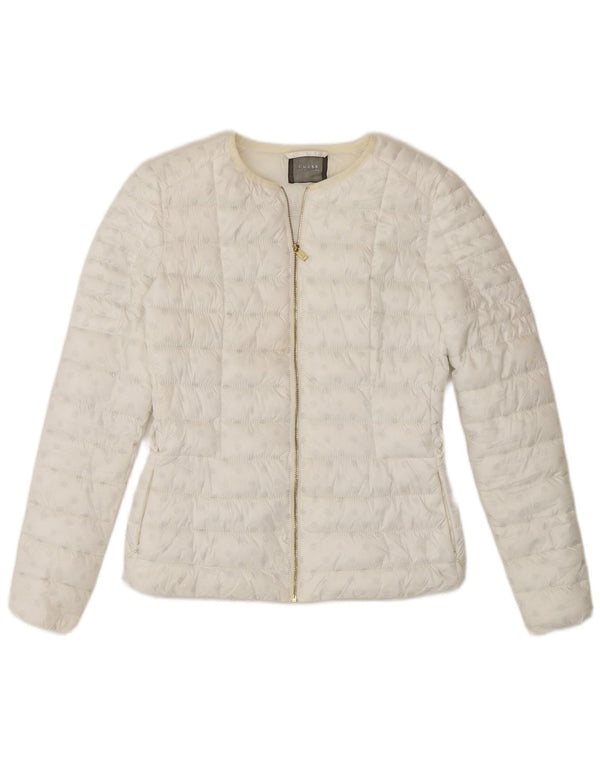 Guess Женская стеганая куртка UK 6 XS из полиэстера с белыми пятнами