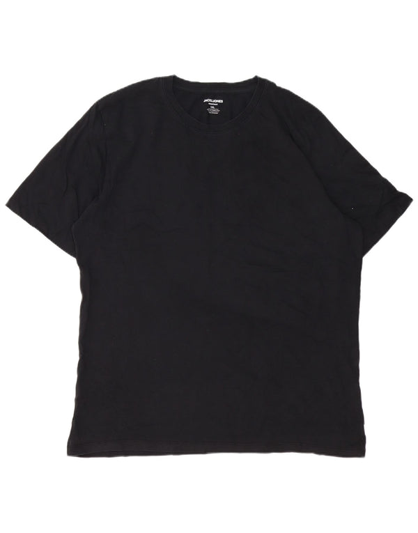 Мужская футболка Jack & Jones Top 2XL, черный хлопок