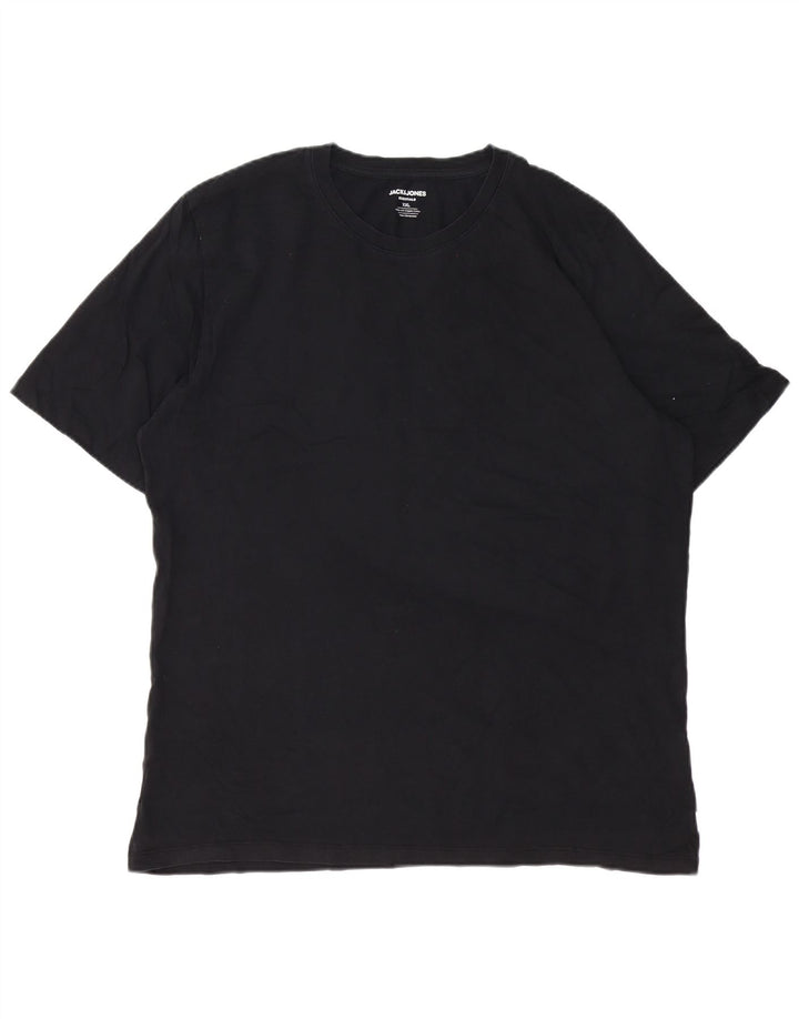 Мужская футболка Jack & Jones Top 2XL, черный хлопок
