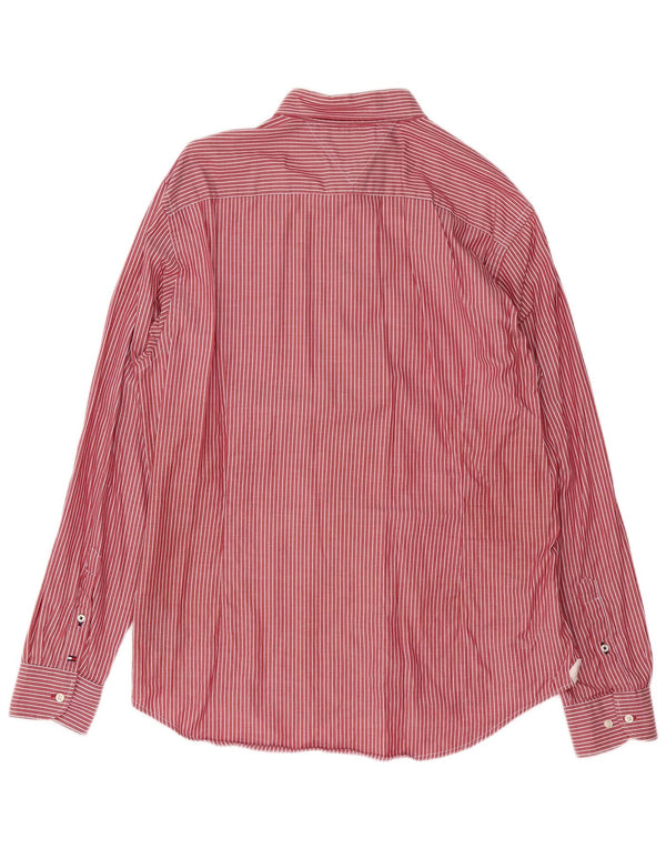 TOMMY HILFIGER Мужская рубашка New York Fit XL, красная хлопковая полоска