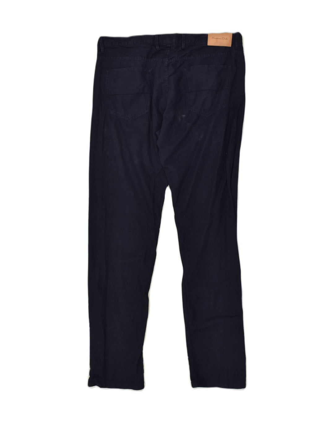 MASSIMO DUTTI Womens Casual Fit Slim Casual Trousers W36 L32 Navy Blue | Vintage Massimo Dutti | Thrift | Second-Hand Massimo Dutti | Used Clothing | Messina Hembry 