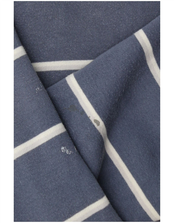 Одежда для экипажа, мужская толстовка с воротником на молнии, джемпер, хлопковый джемпер в большую синюю полоску