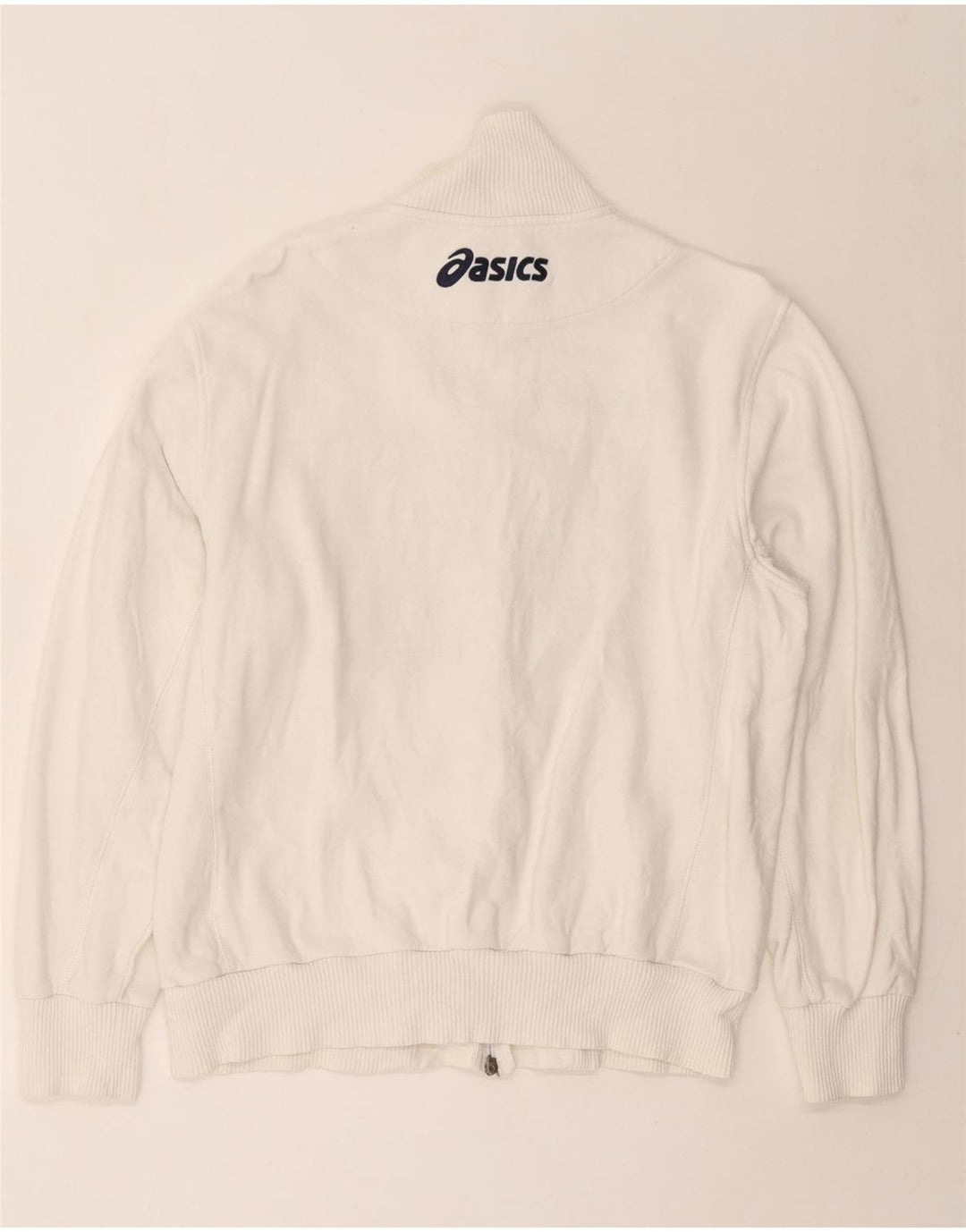 Мужская спортивная куртка с графическим рисунком ASICS XL, белый хлопок