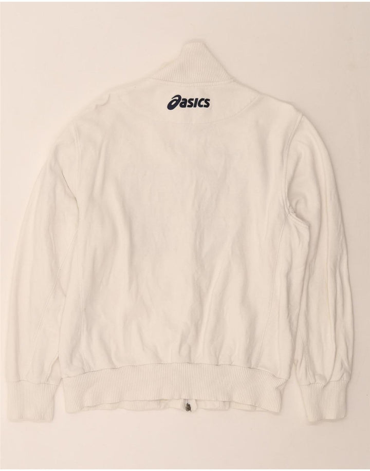 Мужская спортивная куртка с графическим рисунком ASICS XL, белый хлопок