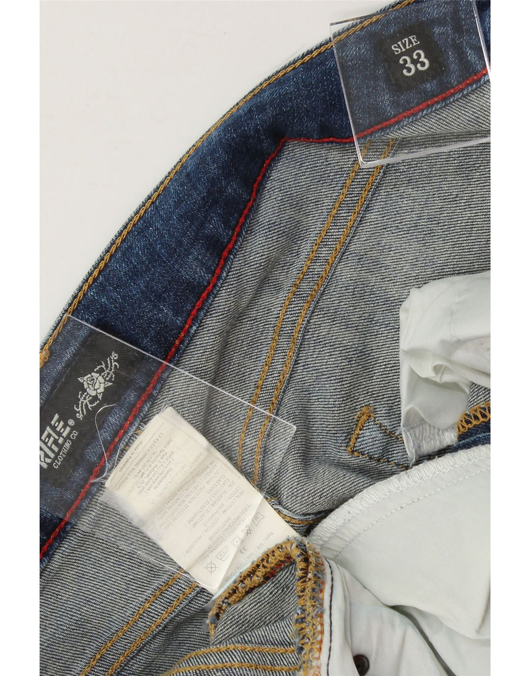 RIFLE Womens Straight Jeans W33 L34 Blue Cotton Vintage Rifle and Second-Hand Rifle from Messina Hembry 
