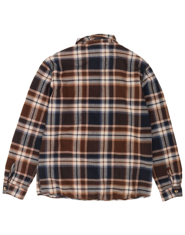 Мужская фланелевая рубашка Carrera Lumberjack среднего коричневого цвета в клетку
