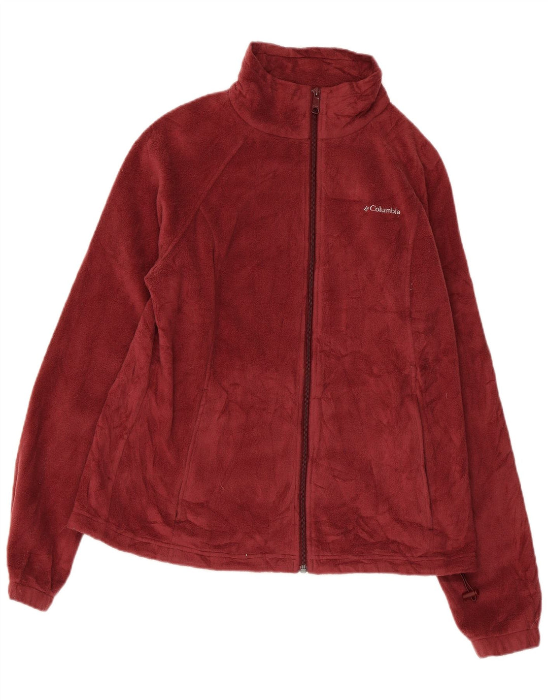 Женская флисовая куртка COLUMBIA UK 18 XL бордового цвета из полиэстера