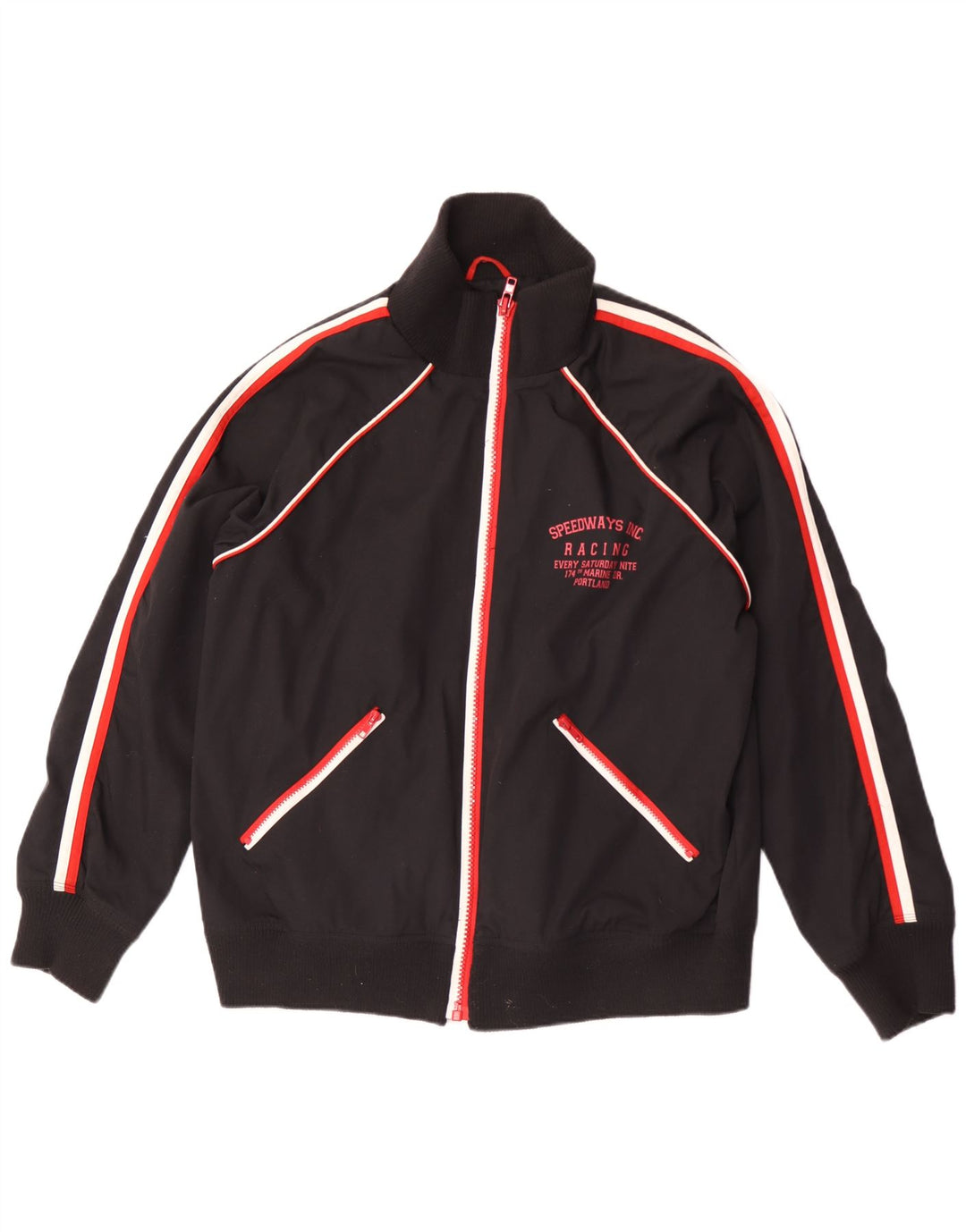 Мужская куртка-бомбер с рисунком Jack & Jones UK 42 XL, черный полиэстер