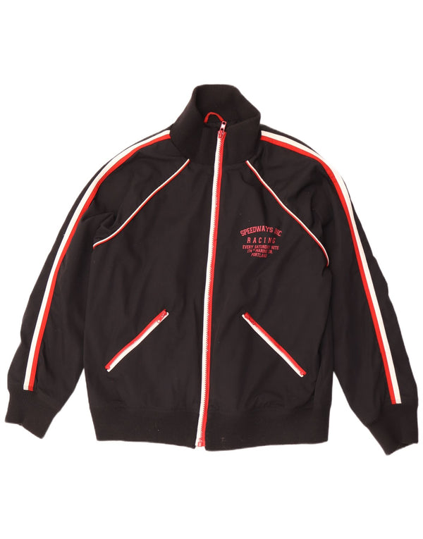 Мужская куртка-бомбер с рисунком Jack & Jones UK 42 XL, черный полиэстер