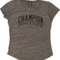 CHAMPION Womens Graphic T-Shirt Top UK 14 Medium Grey Flecked Vintage Champion and Second-Hand Champion from Messina Hembry 