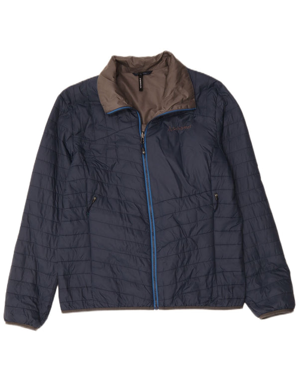 Мужская стеганая куртка Schoffel UK 44 2XL Темно-синий Полиамид