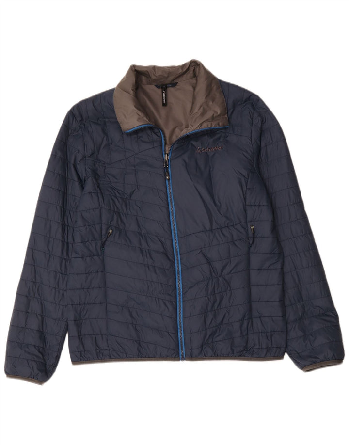Мужская стеганая куртка Schoffel UK 44 2XL Темно-синий Полиамид