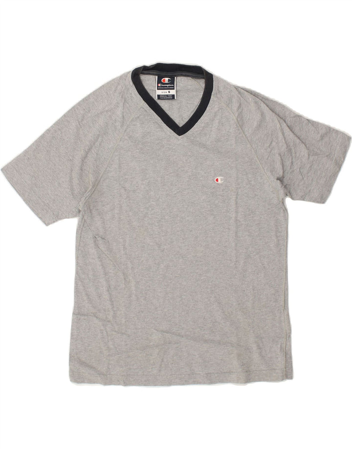 CHAMPION Mens T-Shirt Top Small Grey Cotton | Vintage Champion | Thrift | Second-Hand Champion | Used Clothing | Messina Hembry 
