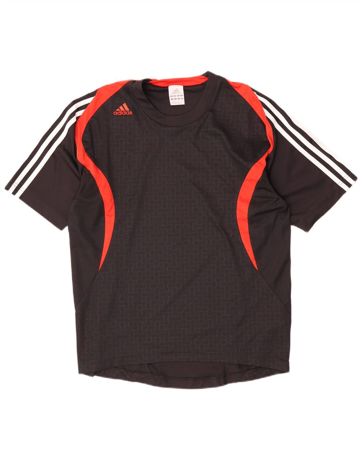 Мужская футболка Adidas Top Small Black из полиэстера с цветными блоками