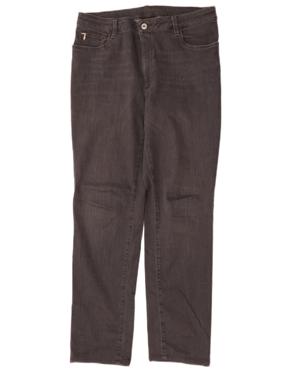 Женские прямые джинсы Trussardi W36 L29, серые, хлопок