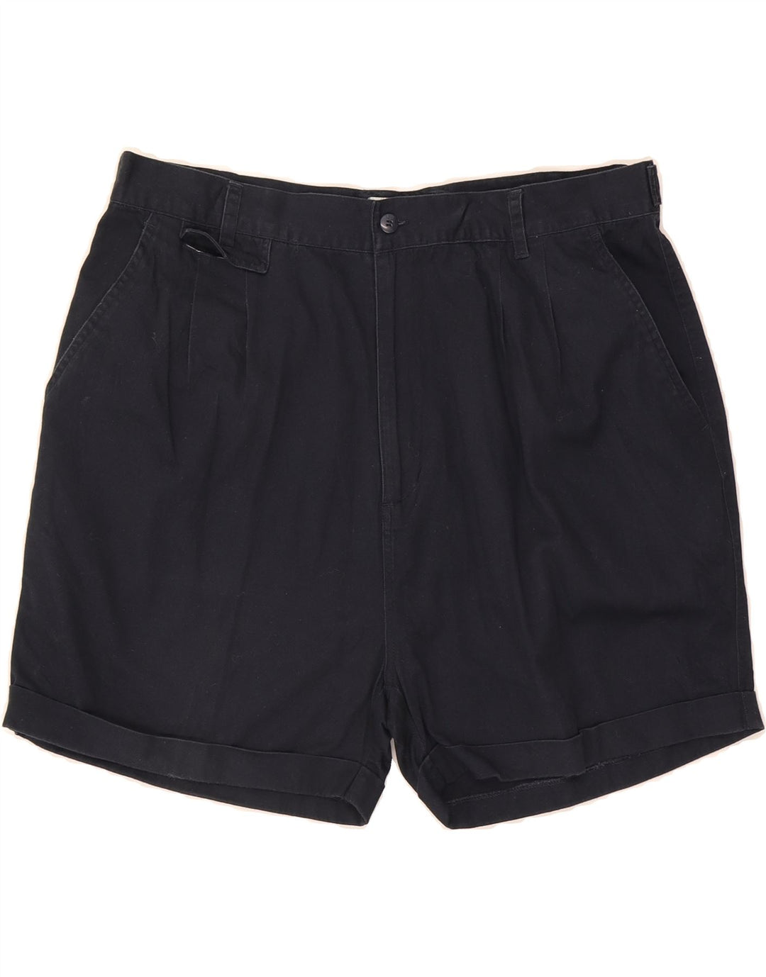 MASTER Mens Pegged Chino Shorts XL W38 Navy Blue Vintage Master and Second-Hand Master from Messina Hembry 