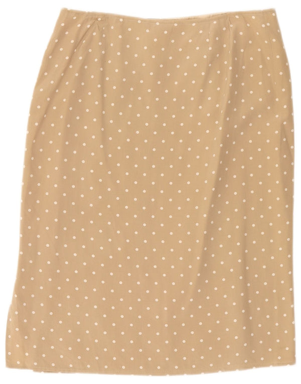 Женская юбка-карандаш Max Mara UK 12 Medium W30 Бежевый горошек